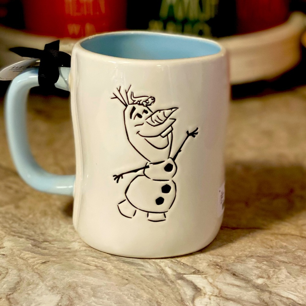Rae Dunn double sided Olaf warm hugs mug